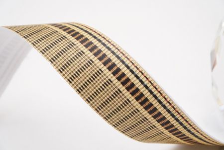 Бежевий Золотий Смугастий Тканинний Риббон Набір_AI